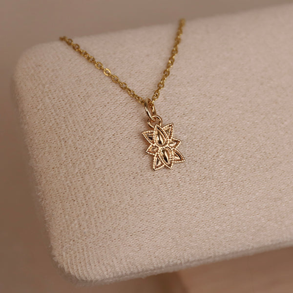 Lotusblüten Kette ⟡ ݁24k Vergoldet Moony Creations