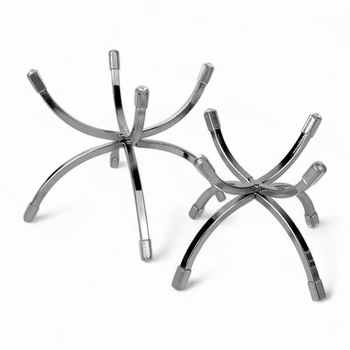 Kristall Kugelständer Silber