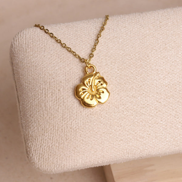 Hibiskus Kette ⟡ 24K Vergoldet Moony Creations