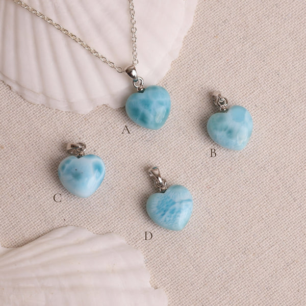 Larimar Herz Kette ⟡ S925 Moony Creations