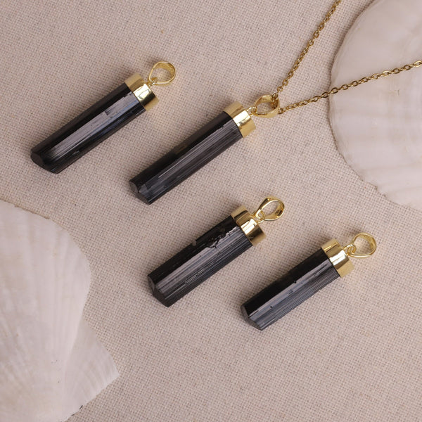 Turmalin Kette ⟡ S925 Vergoldet Moony Creations
